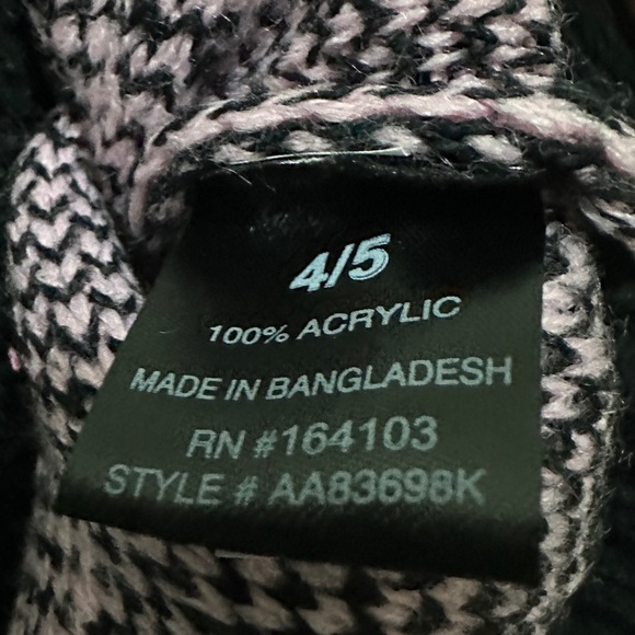 234 NovaKids | NWT “Mini Always Smiles” Black Smiley Sweater (Size 4/5) - Picture 8 of 15